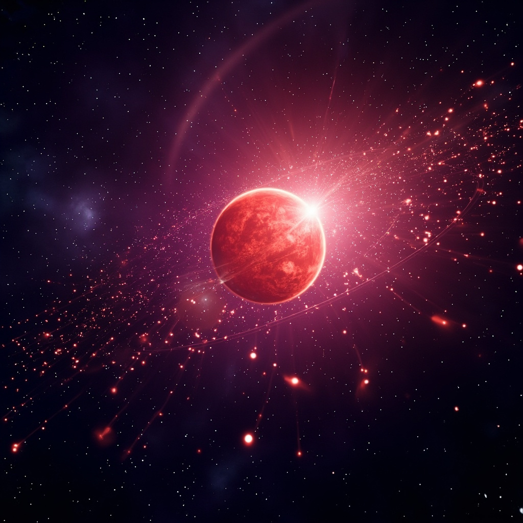 戴森球候选与红矮星的科幻想象图