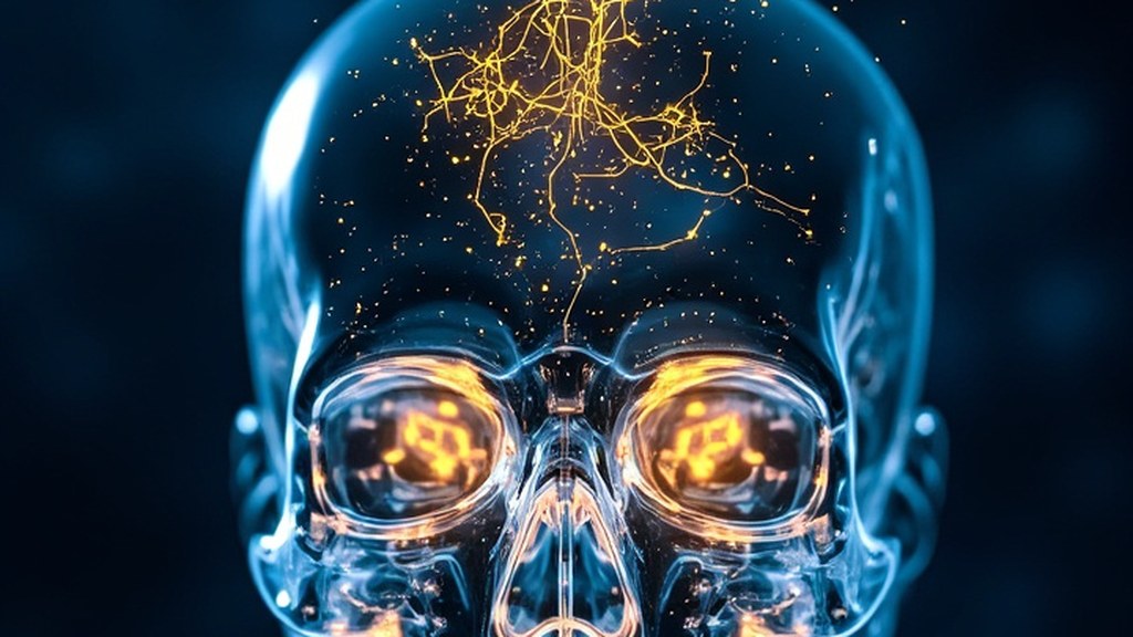 脑机接口中漂浮神经信号与字符解构图——示意解码信号到语言的鸿沟